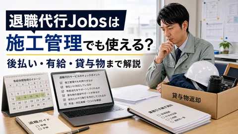 退職代行Jobsは施工管理でも使えるかのアイキャッチ画像